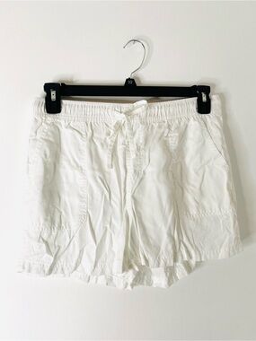 C&C California White Lyocell Utility Drawstring Shorts